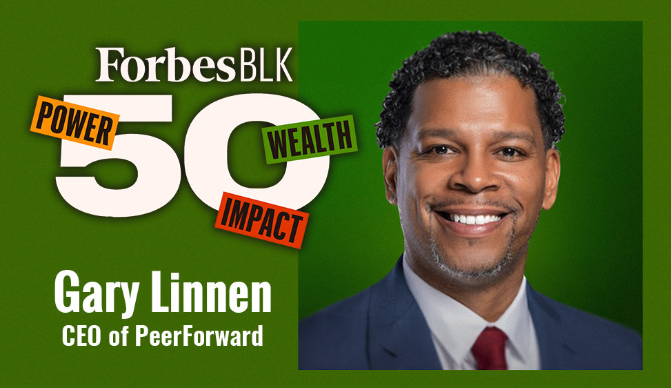 gary linnen ceo of peerforward featured in Forbes BLK Top 50